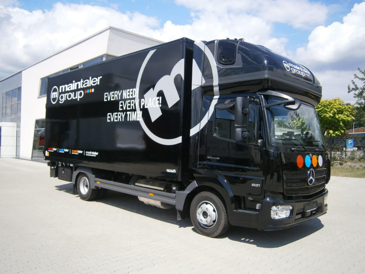AERO-SPACE Seitenflügel für Mercedes Atego, Normalfahrerhaus B ca.2400, Ü 40mm für abc aeroline